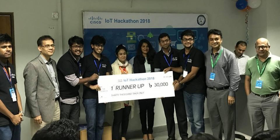 1st Runner Up:  @-Cisco IoT Hackathon – 2018